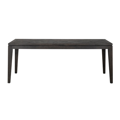 Mario Black Parquet Large 6-8 Seater Dining Table